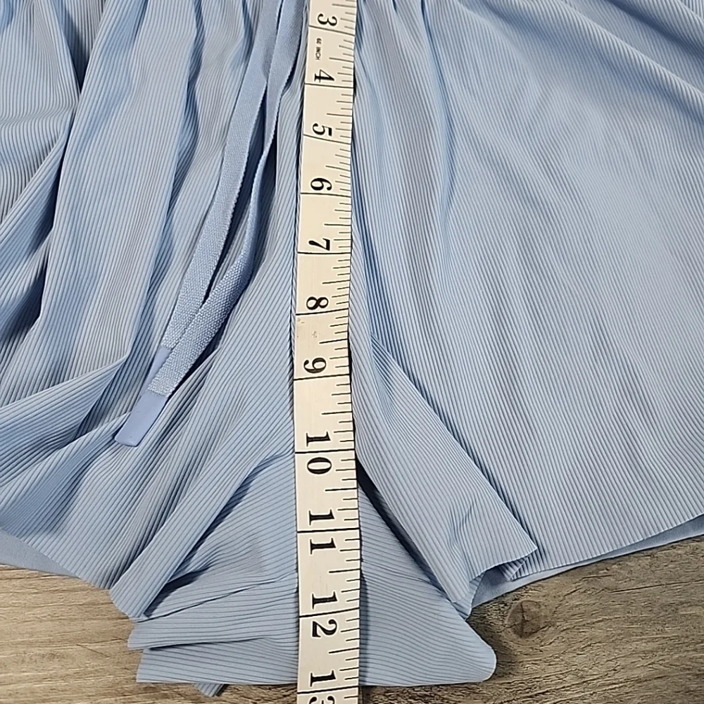 Joy Lab Game Day Double Layer Run Shorts 2.5" XSmall Elastic Waist Blue - Picture 7 of 9